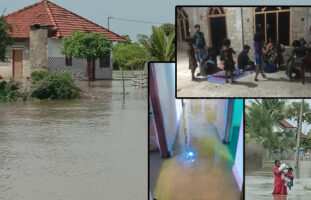 மாந்தை மேற்கில் வெள்ளம் : 72 குடும்பங்கள் இடம்பெயர்வு : மன்னாரின் தாழ் நில பிரதேசங்களில் வெள்ள அனர்த்தத்துக்கான அபாயம்